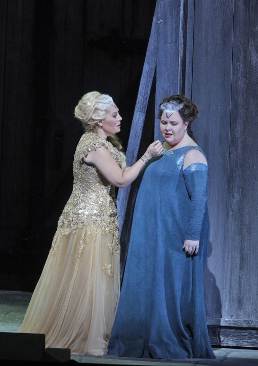 Sondra Radvanovsky and Jamie Barton in Bellini's "Norma" at San Francisco Opera. Photo: Cory Weaver.