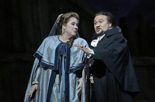 Julianna Di Giacomo and Ramon Vargas in Verdi's "Un Ballo in Maschera" at San Francisco Opera. Photo: Cory Weaver
