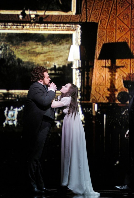 Brian Mulligan and Jamielyn Duggan in Gordon Getty's "Usher House" at San Francisco Opera. Photo: Cory Weaver