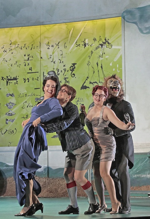 Elsa van den Heever, Alek Shrader and Anna Christy in Handel's "Alcina" at Santa Fe Opera. Photo: Ken Howard