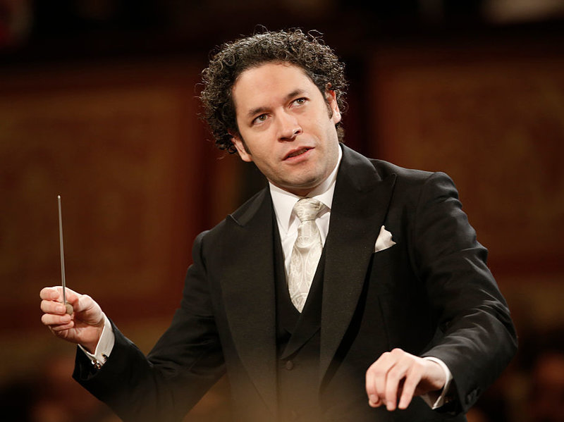 Gustavo Dudamel conducted the Los Angeles Philharmonic in the U.S. premiere of Tan Dun's "Buddha Passion"  on Sunday at Disney Hall.  
